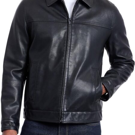 Men's Classic Faux Leather Jacket